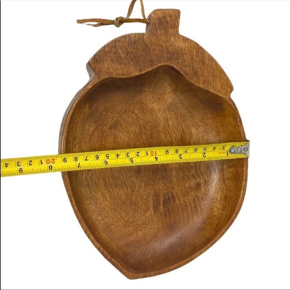 🆕 Wood Lemon Shaped Bowl - Picture 6 of 9